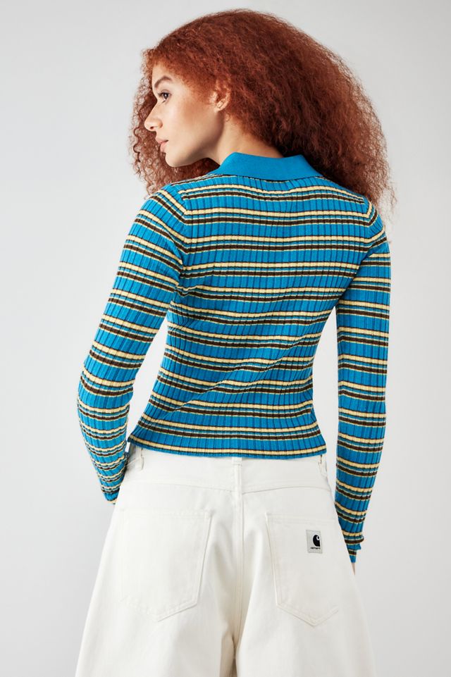BDG Denver Stripe Polo Cardigan #3