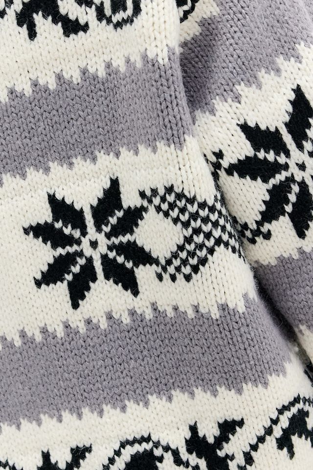 Cardigan Bomber à motif Fairisle BDG #1