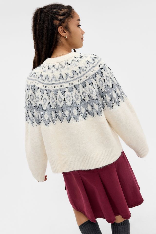 Kimchi Blue Confetti Fairisle Cardigan #3