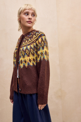 Cardigan Fairisle Confetti en taille: XS - Kimchi Blue - Modalova
