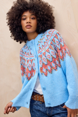 Cardigan Confetti Fairisle en taille: XS - Kimchi Blue - Modalova