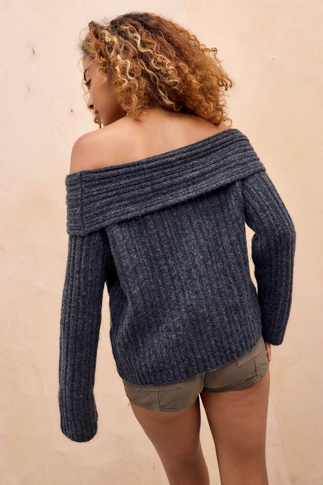 Kimchi Blue Bardot Off-The-Shoulder Jumper #4
