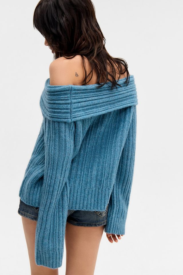 Kimchi Blue Pull Bardot épaules dénudées #5
