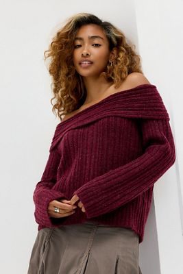 Kimchi Blue Bardot Schulterfreier Pullover