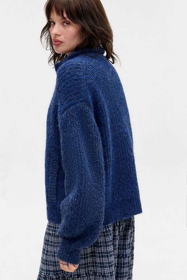 UO Finn Funnel Neck Zip-Through Cardigan #4