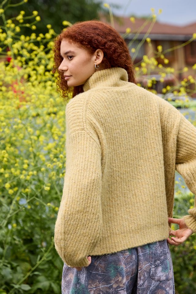 UO Finn Funnel Neck Zip-Through Cardigan #4