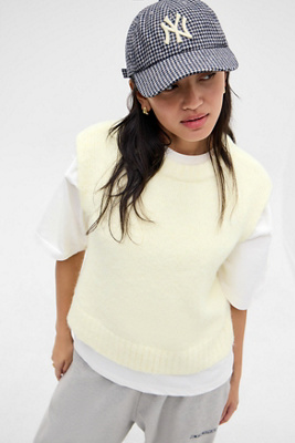 UO Arizona Lofty Sleeveless Tank Top - Light Yellow M at Urban Outfitters