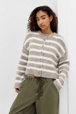 Jaded London Leopard Print Chuck Cardigan | Urban Outfitters UK