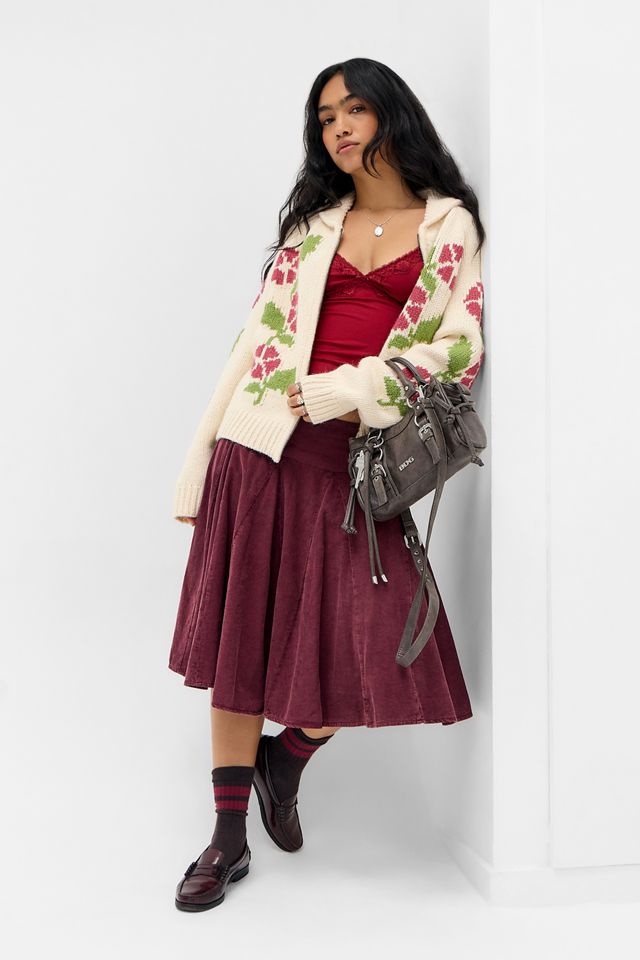 Bomber de Punto con Estampado Floral Kimchi Blue #2