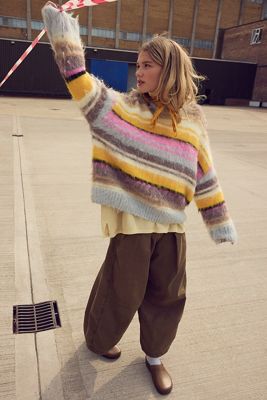iets frans... Monster Brushed Stripe Jumper