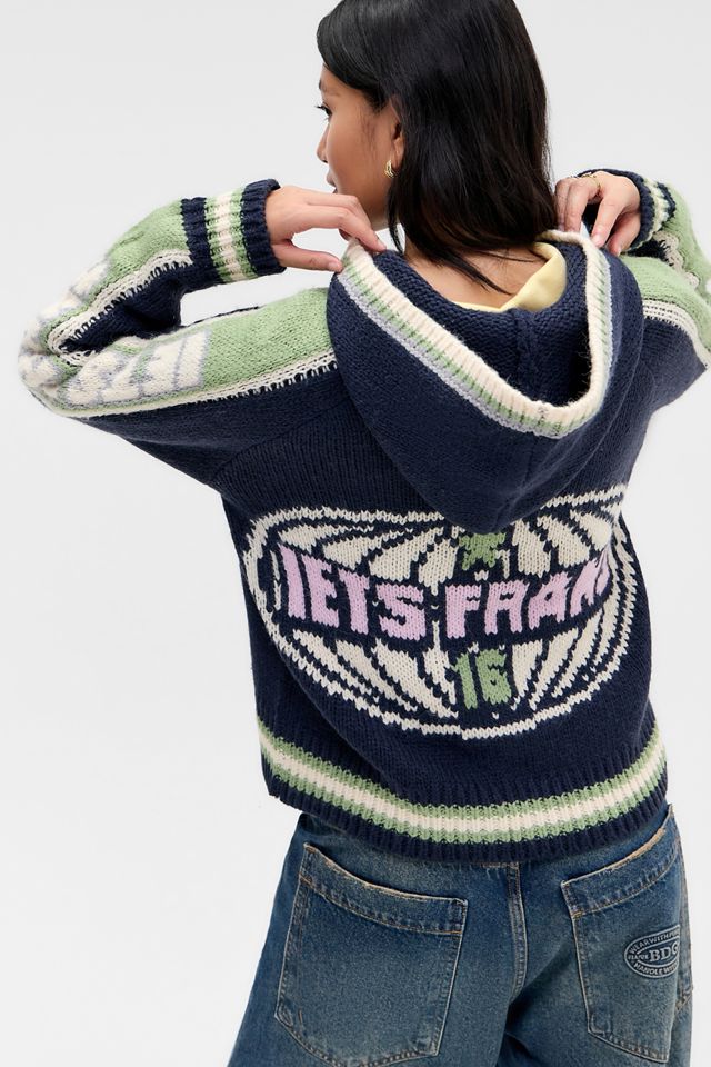 iets frans... Felpa con cappuccio e zip grafica #1