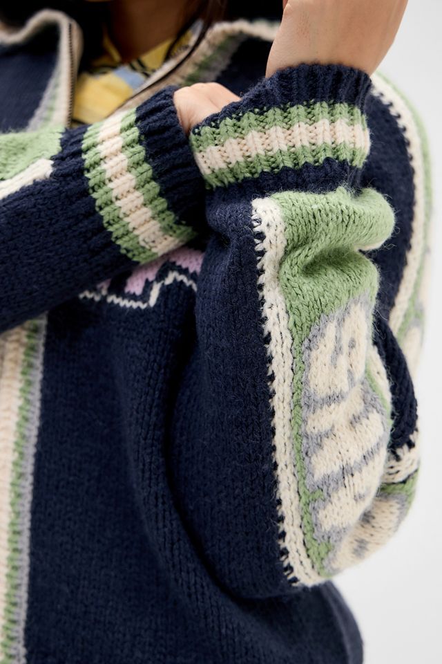 iets frans... Felpa con cappuccio e zip grafica #3