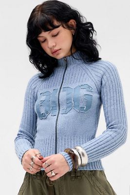 BDG Zip-Through Knit Track Top