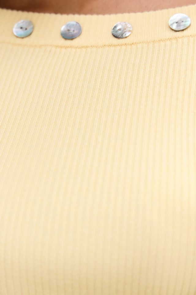 Pull Bardot à boutons coquille UO #4