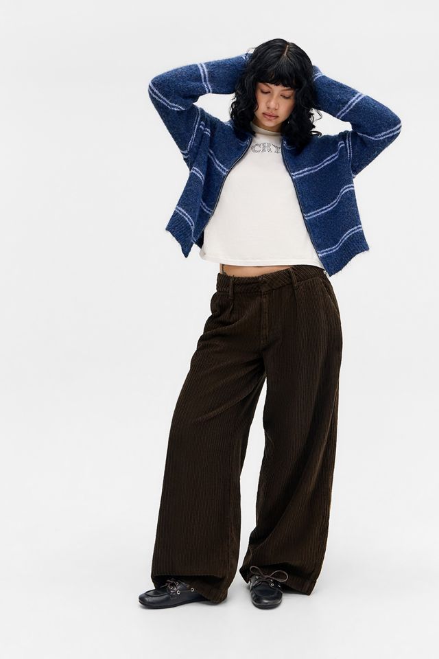 UO Jae Zip-Through Knit Hoodie #1