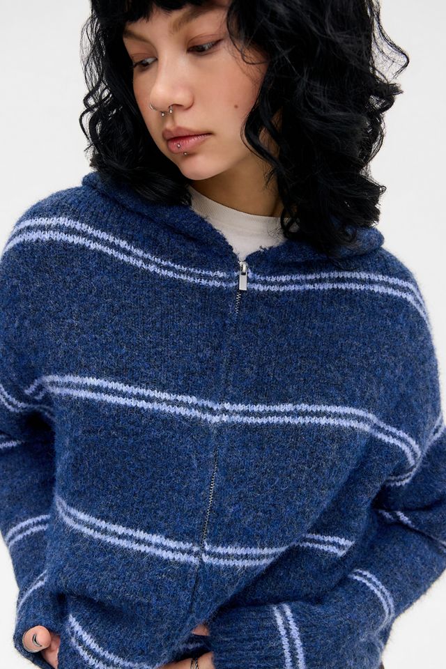 UO Jae Zip-Through Knit Hoodie #3