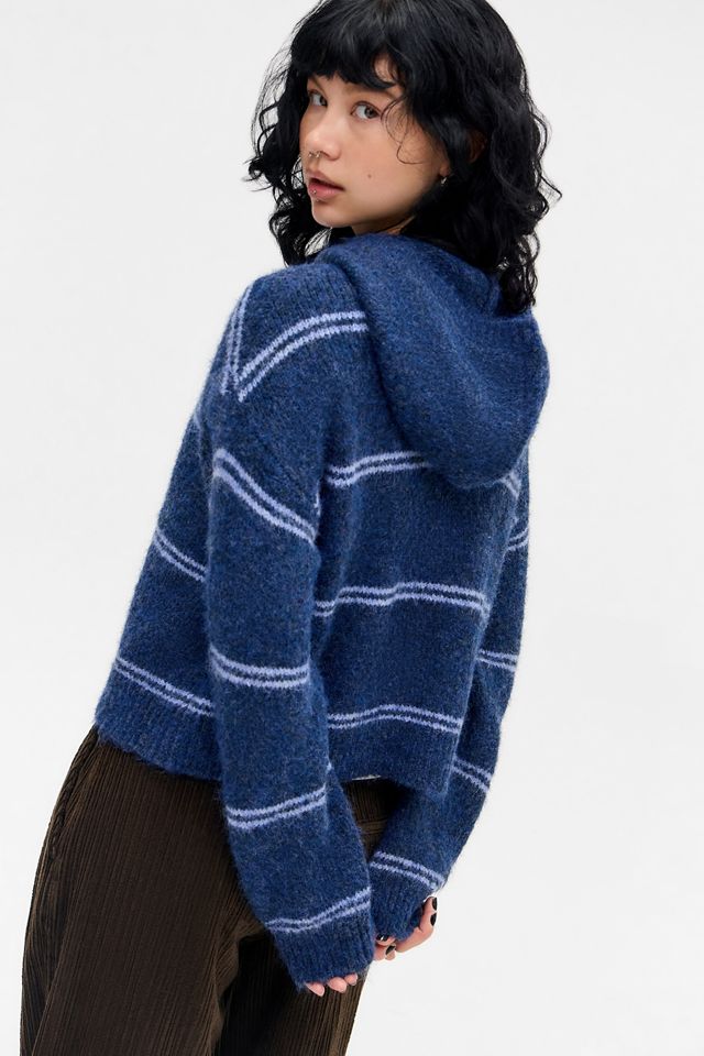 UO Jae Zip-Through Knit Hoodie #4