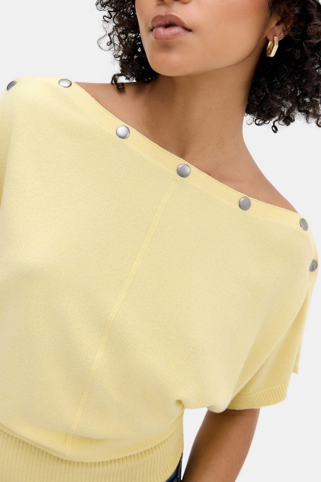 UO Popper Short Sleeve Batwing Top #1