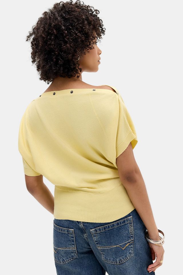 UO Popper Short Sleeve Batwing Top #3