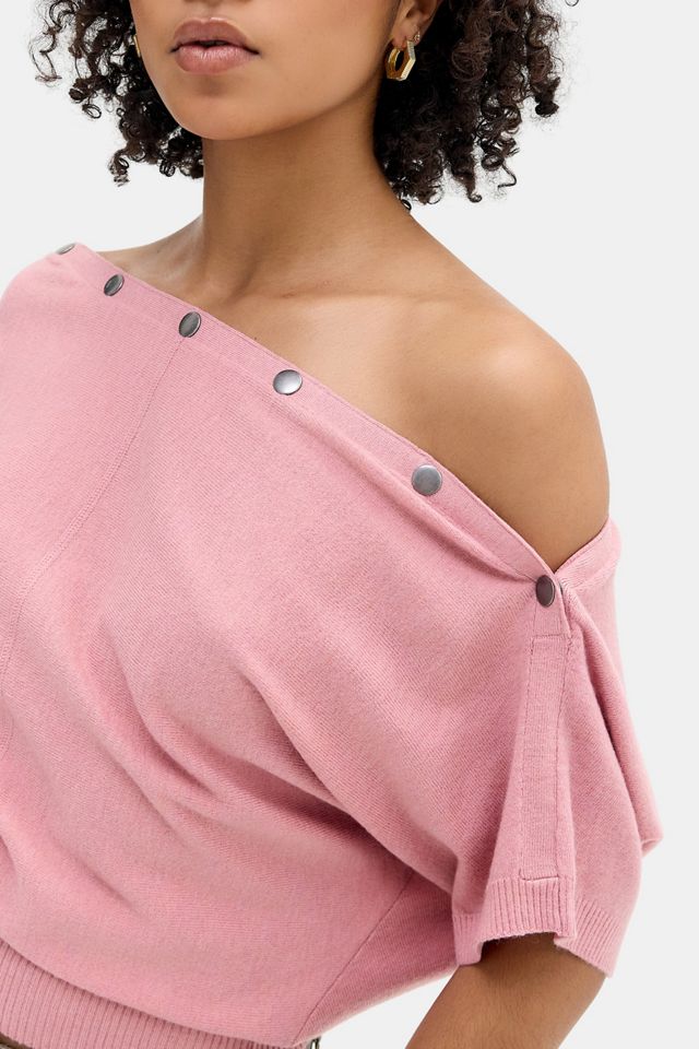 UO Popper Short Sleeve Batwing Top #1