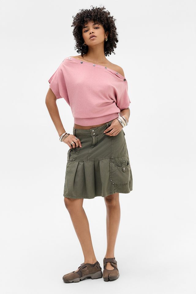 UO Popper Short Sleeve Batwing Top #2