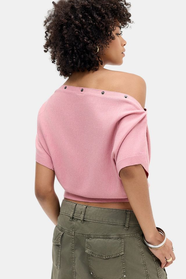 UO Popper Short Sleeve Batwing Top #3