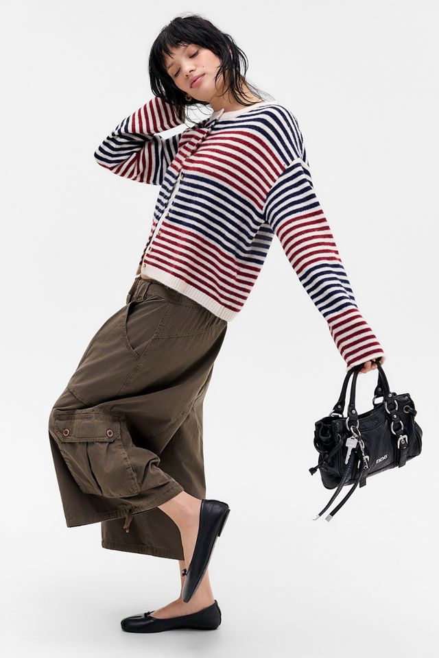UO Marlowe Stripe Crew Cardigan #2