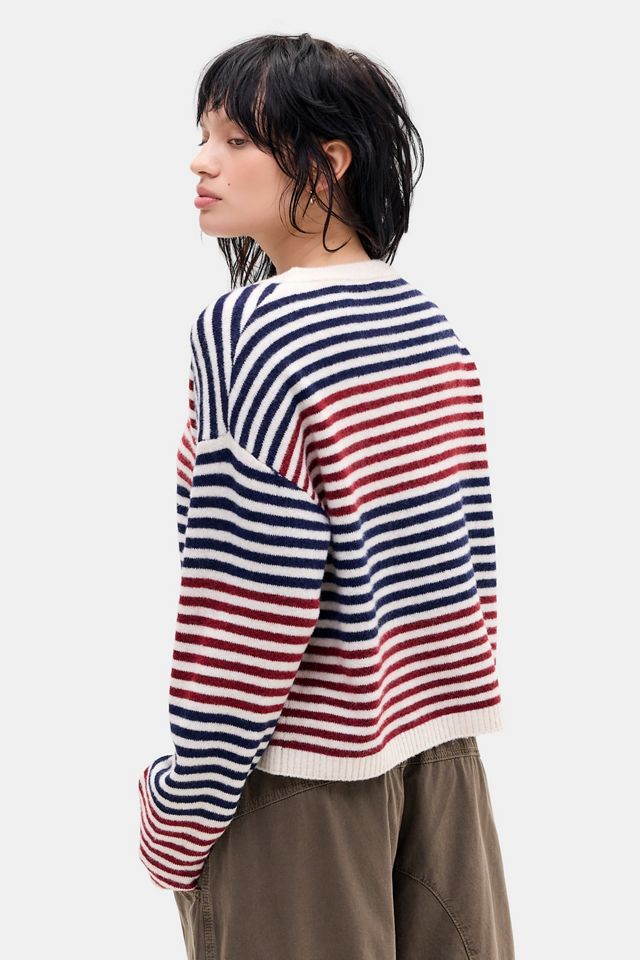 UO Marlowe Stripe Crew Cardigan #4