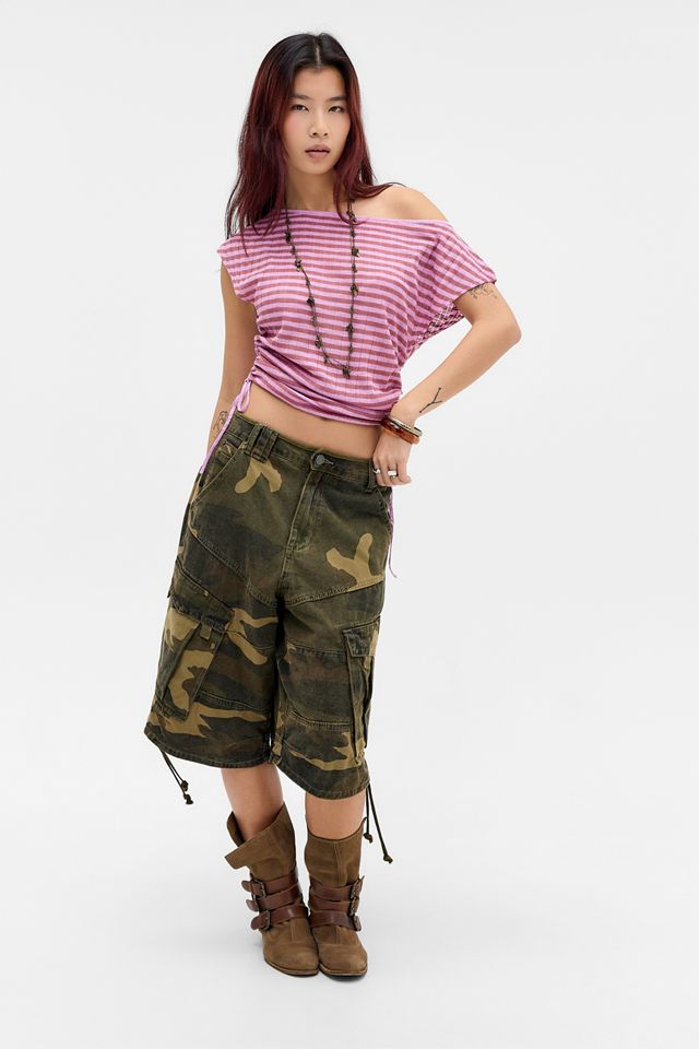 Haut en tricot transparent à épaules dénudées UO Bonnie #2