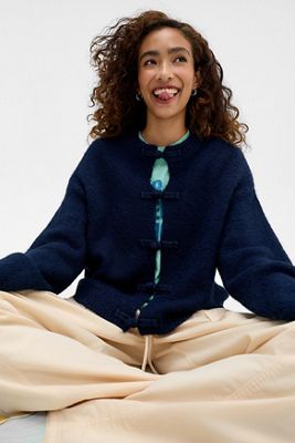 Cardigan con Alamari Kimchi Blue