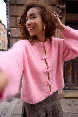 Cardigan con Alamari Kimchi Blue