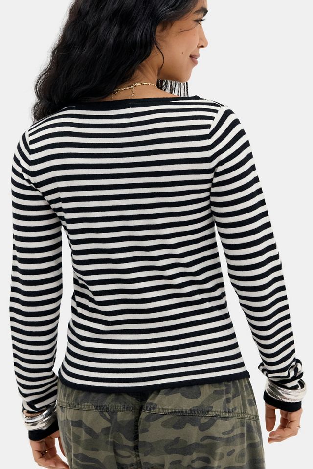 BDG Lumi Knopfleisten-Plissee-Top mit asymmetrischer Knopfleiste #3