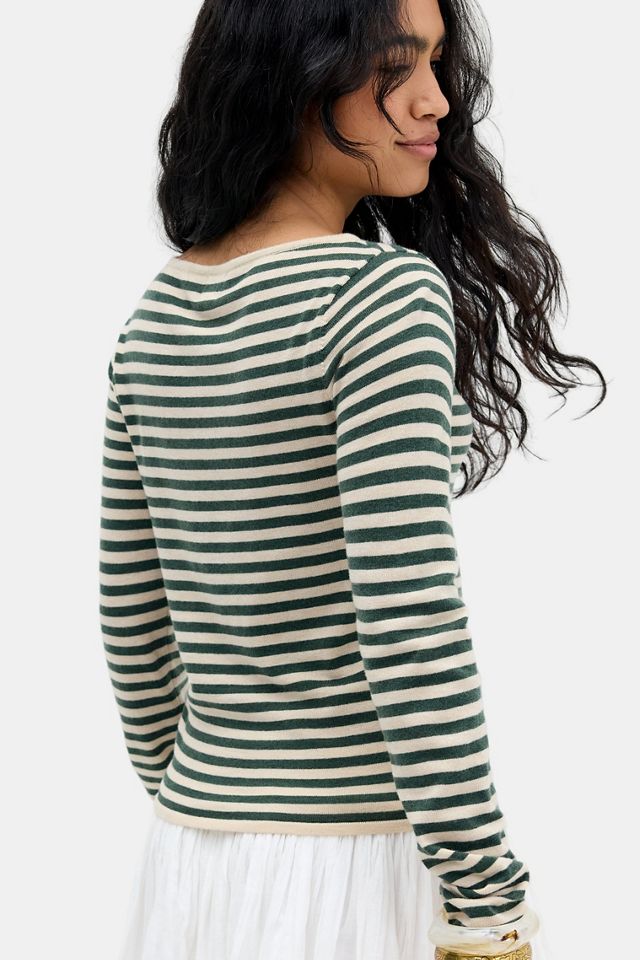 BDG Button-Up Pleated Asymmetric Placket Top #3