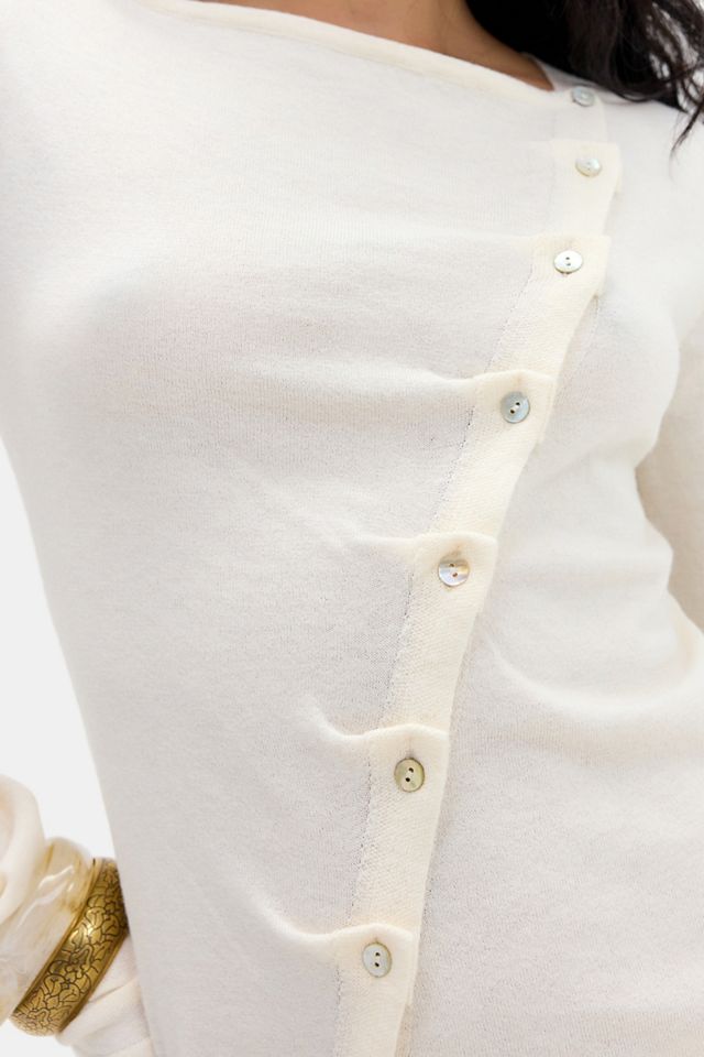 BDG Lumi Button-Up Pleated Asymmetric Placket Top #2