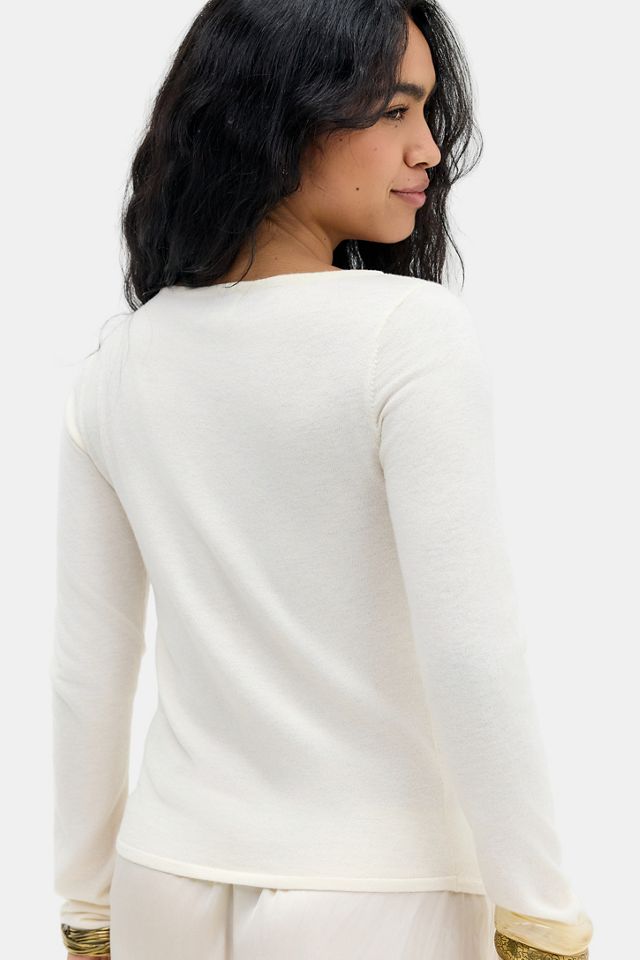 BDG Lumi Button-Up Pleated Asymmetric Placket Top #3