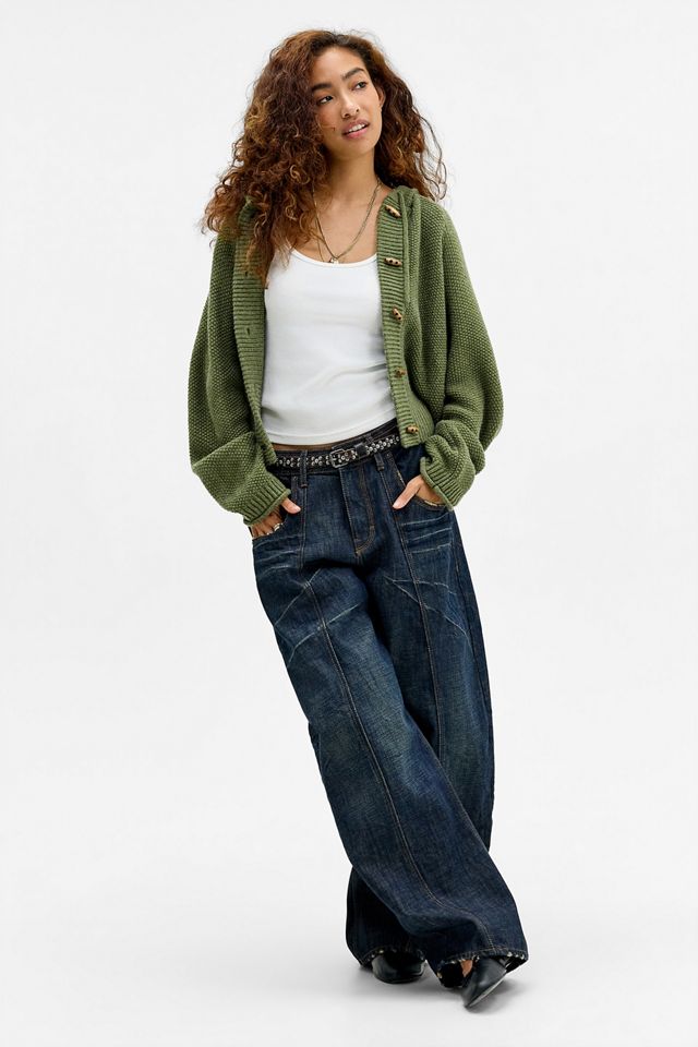 BDG Moss Kapuzenpullover mit Knebelknöpfen #1
