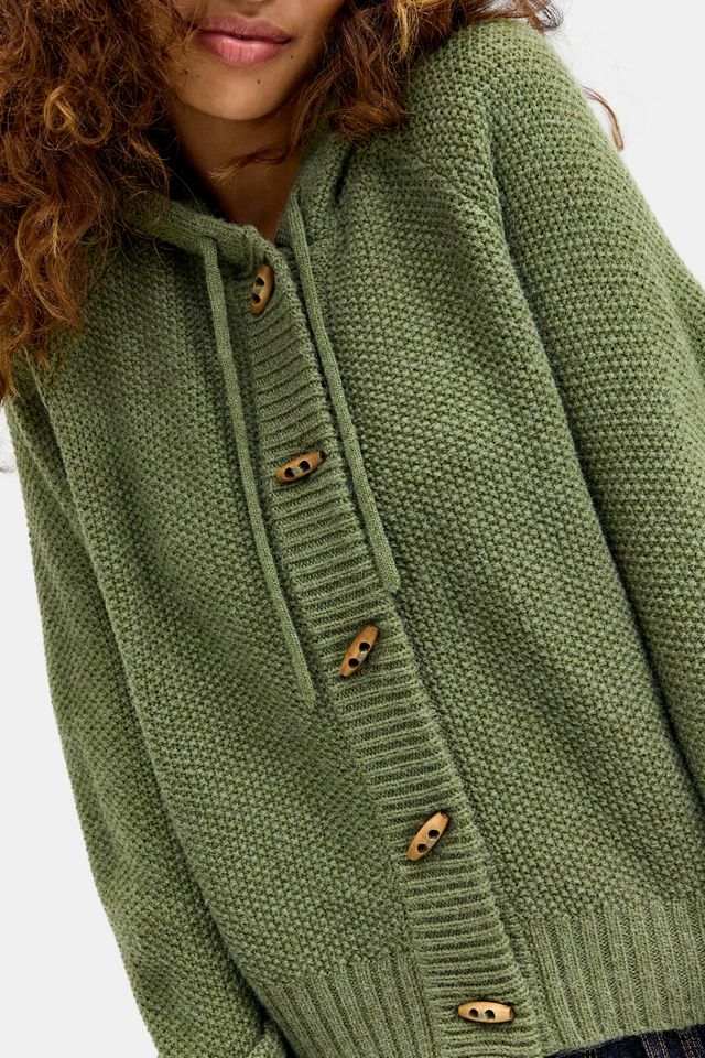 BDG Moss Kapuzenpullover mit Knebelknöpfen #2