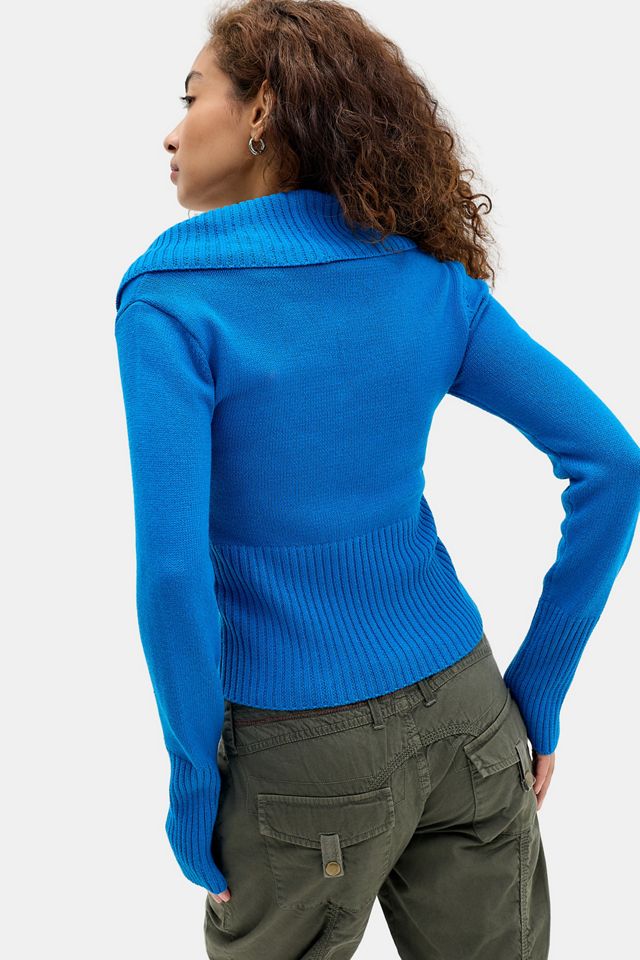 UO Foldover Wrap Knit Top #4