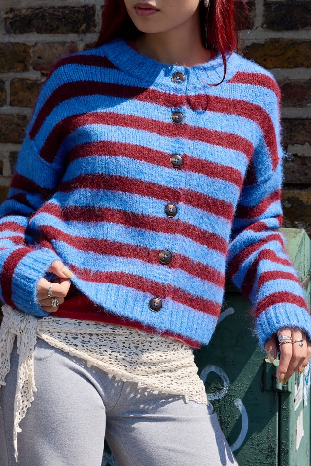 UO Hudson Gestreifte Strickjacke #1