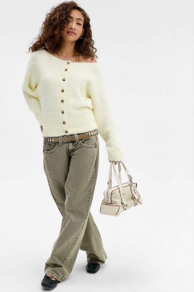 UO Lotti Schulterfreie Strickjacke #1