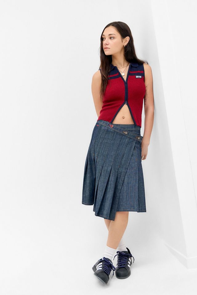 iets frans... Sleeveless Zip-Through Cardigan #1