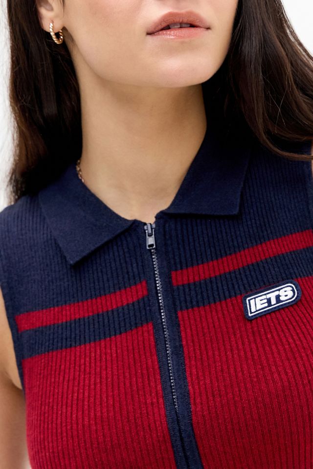 iets frans... Sleeveless Zip-Through Cardigan #3