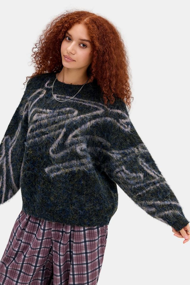 iets frans... Graffiti Brushed Knit Jumper #1