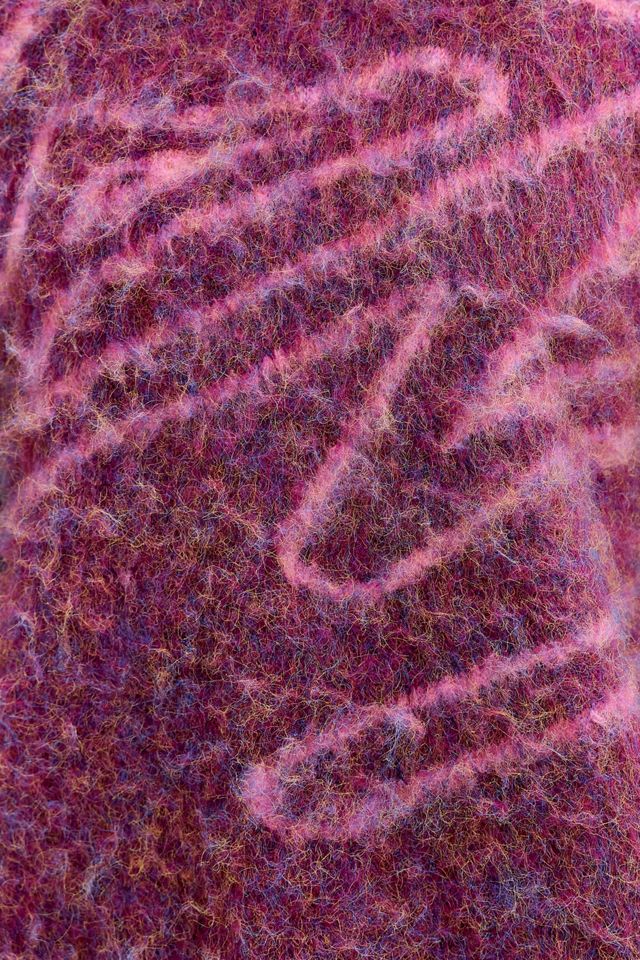 iets frans... Graffiti Gebürsteter Strickpullover #4