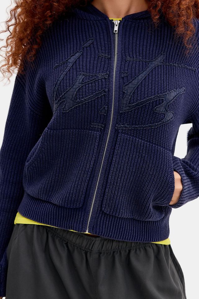 iets frans... Felpa con Cappuccio in Maglia con Zip Acid Wash #3