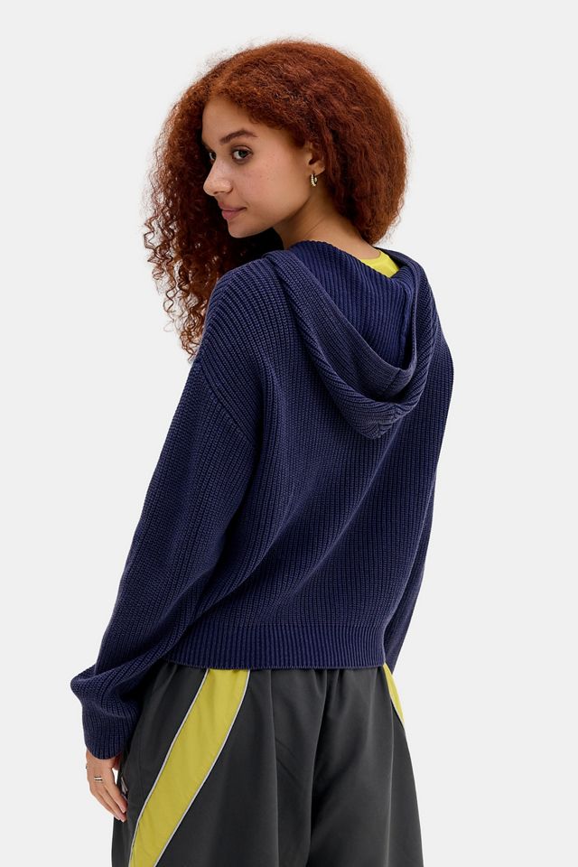 iets frans... Felpa con Cappuccio in Maglia con Zip Acid Wash #4