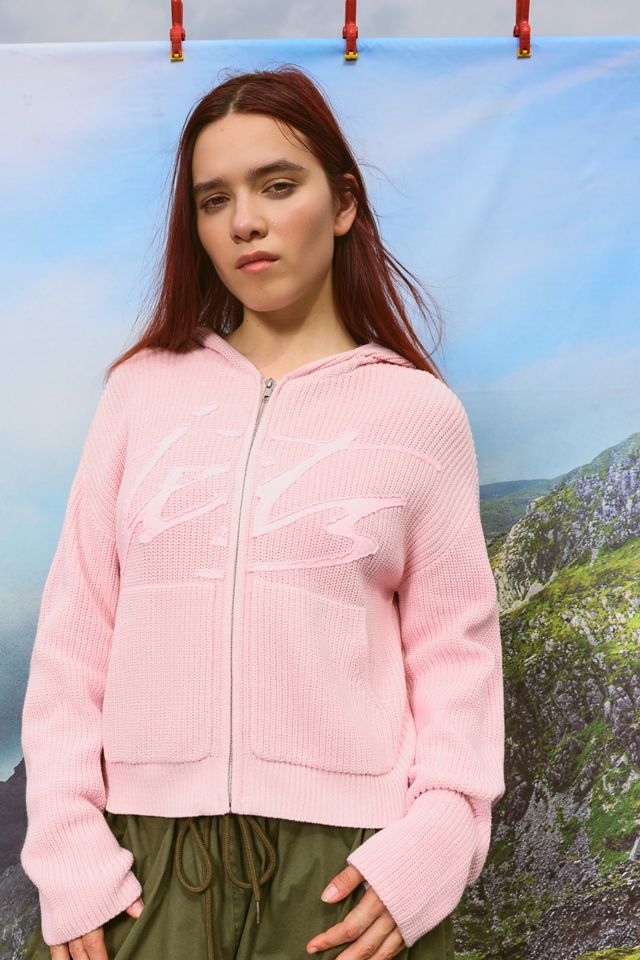iets frans... Acid Wash Zip-Through Knit Hoodie #2