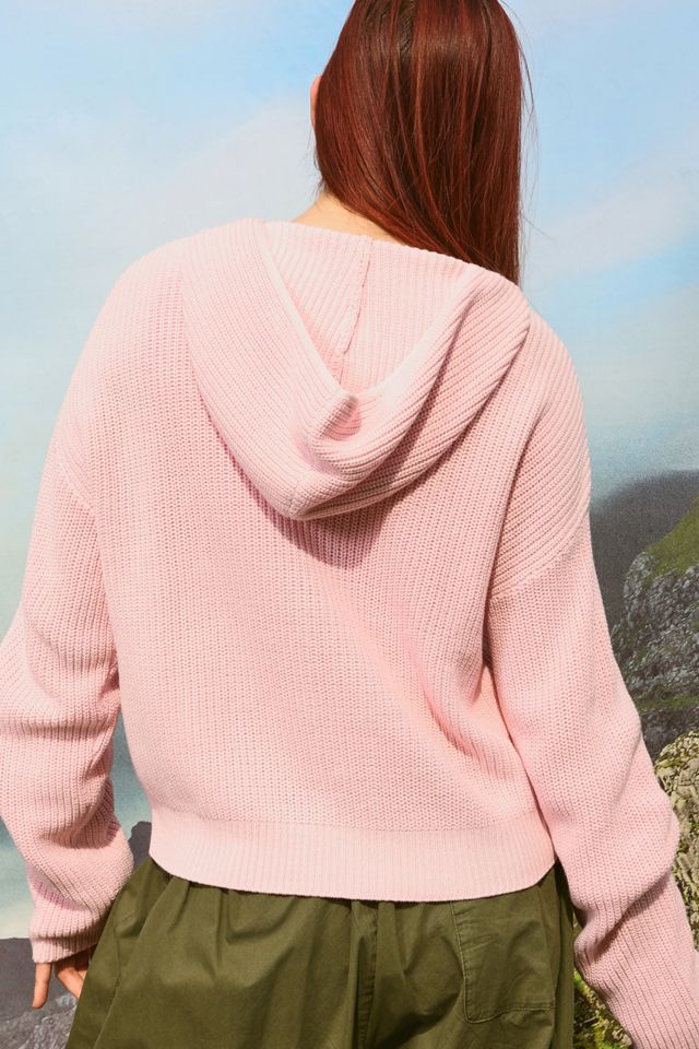 iets frans... Acid Wash Zip-Through Knit Hoodie #3