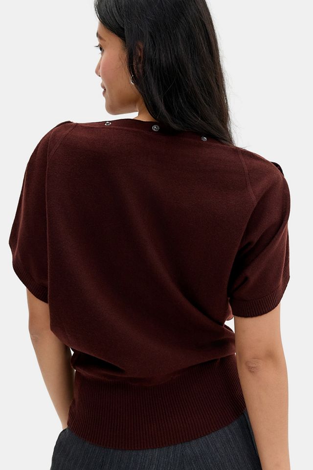 UO Popper Short Sleeve Batwing Top #3