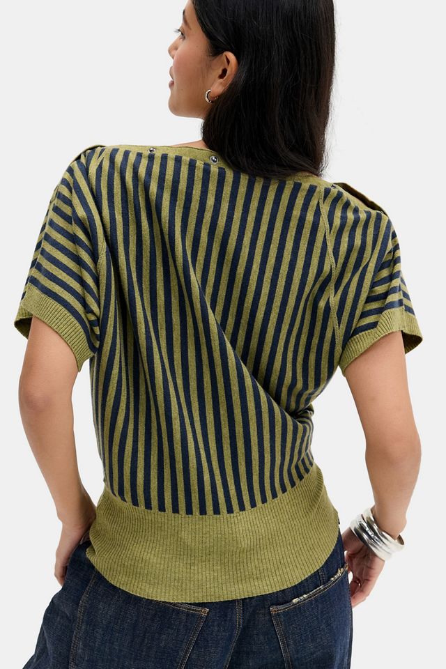 UO Popper Kurzarm Fledermaus-Top #3